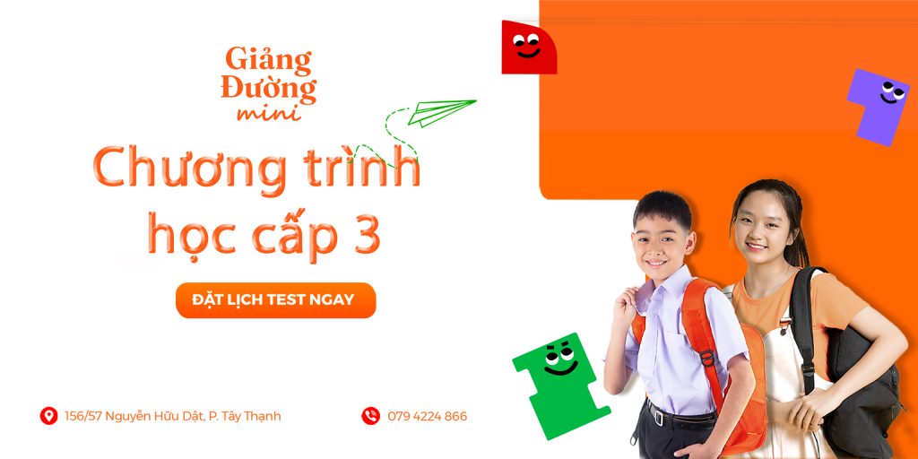 chương trình học cấp 3 Giảng Đường Mini