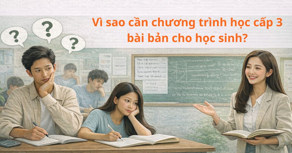 Vì sao cần chương trình học cấp 3 bài bản