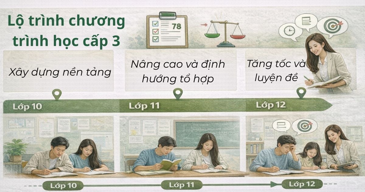 Lộ trình chương trình học cấp 3