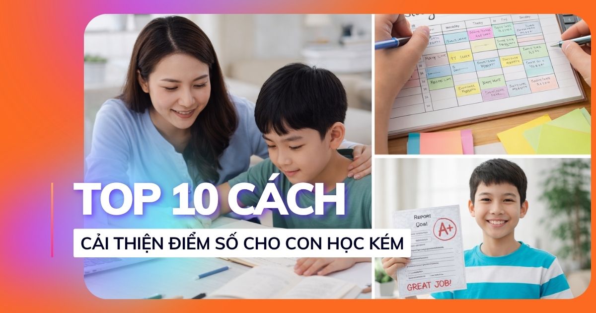 Top 10 cách cải thiện điểm số cho con