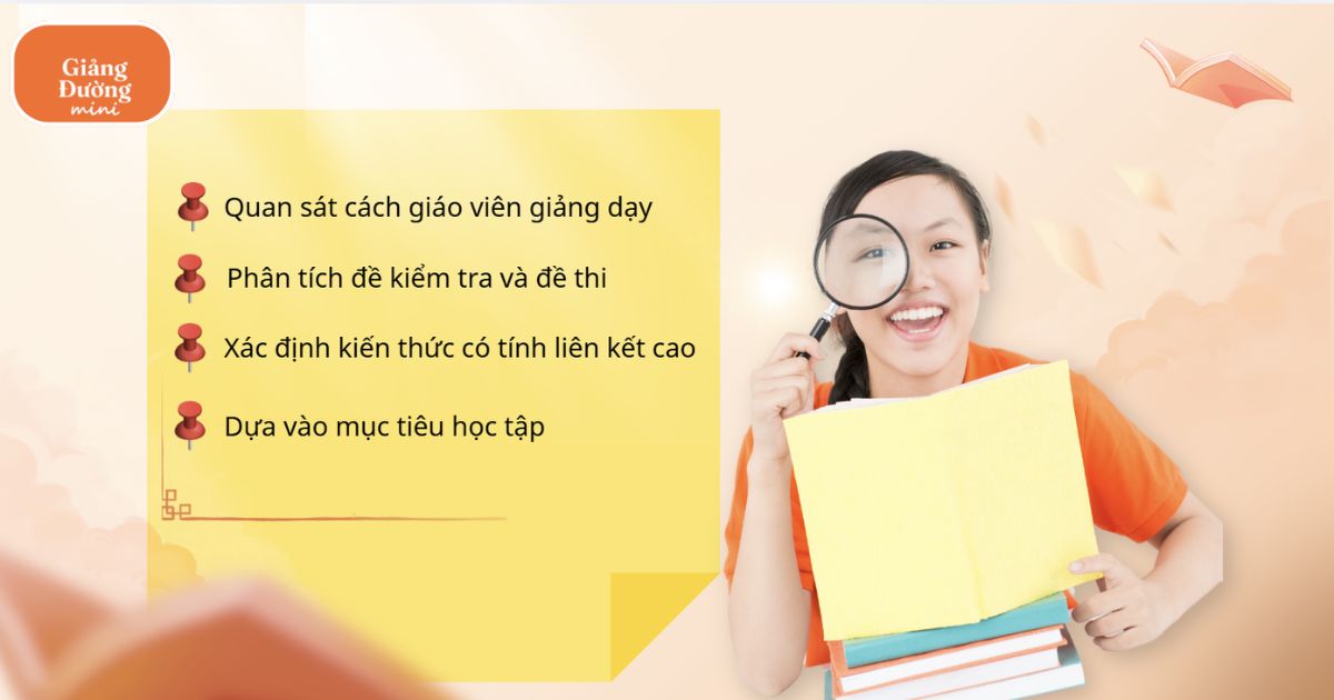 Cách xác định nội dung kiến thức trọng tâm