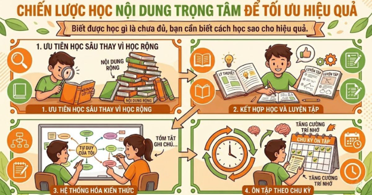 Chiến lược học nội dung trọng tâm