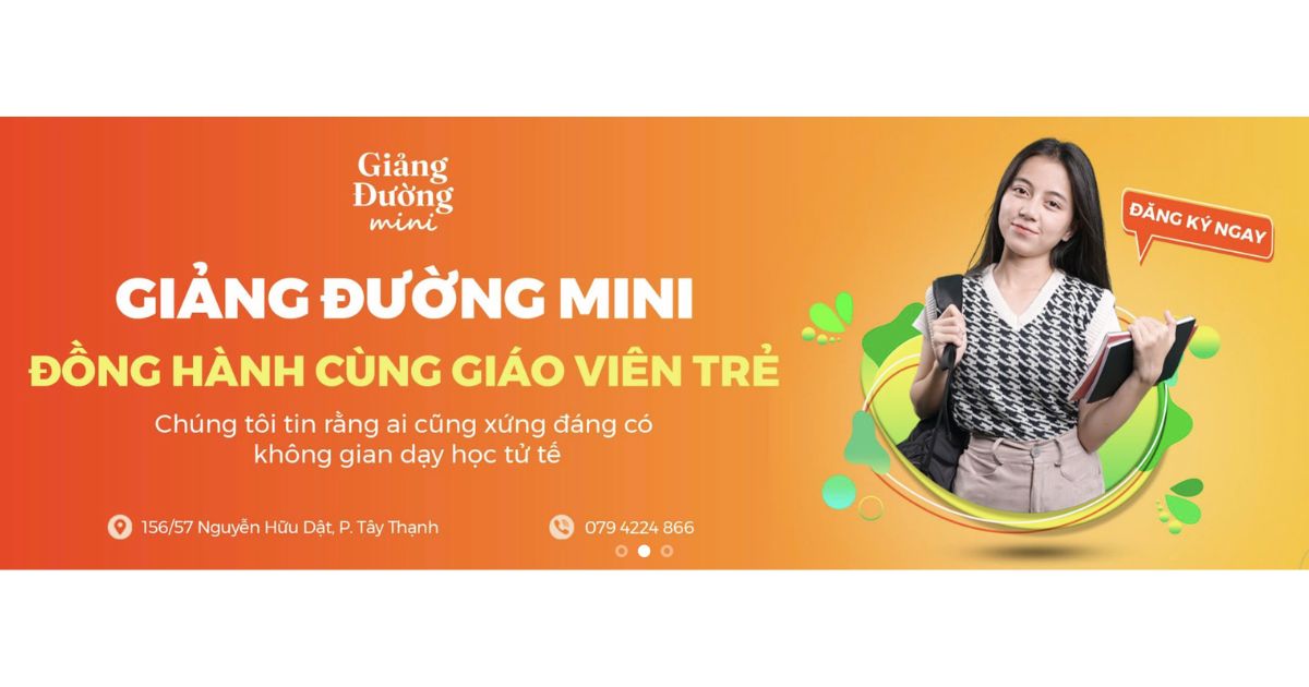 Giảng Đường Mini-Đồng hành cùng giáo viên trẻ