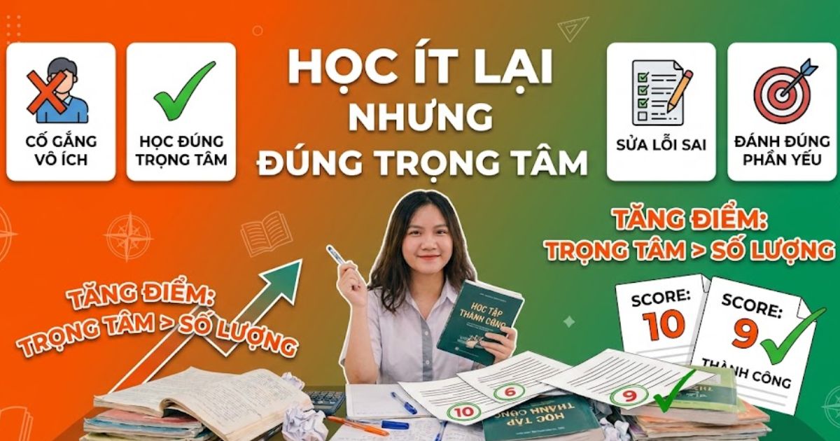 Học ít nhưng đúng trọng tâm