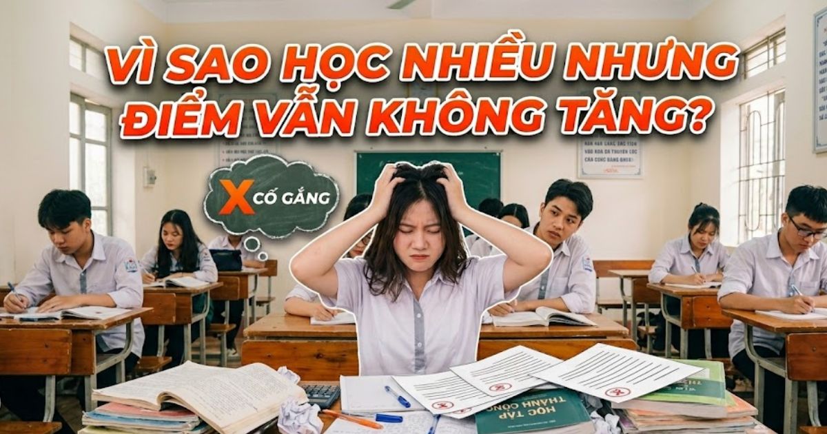 Học nhiều nhưng điểm vẫn không tăng