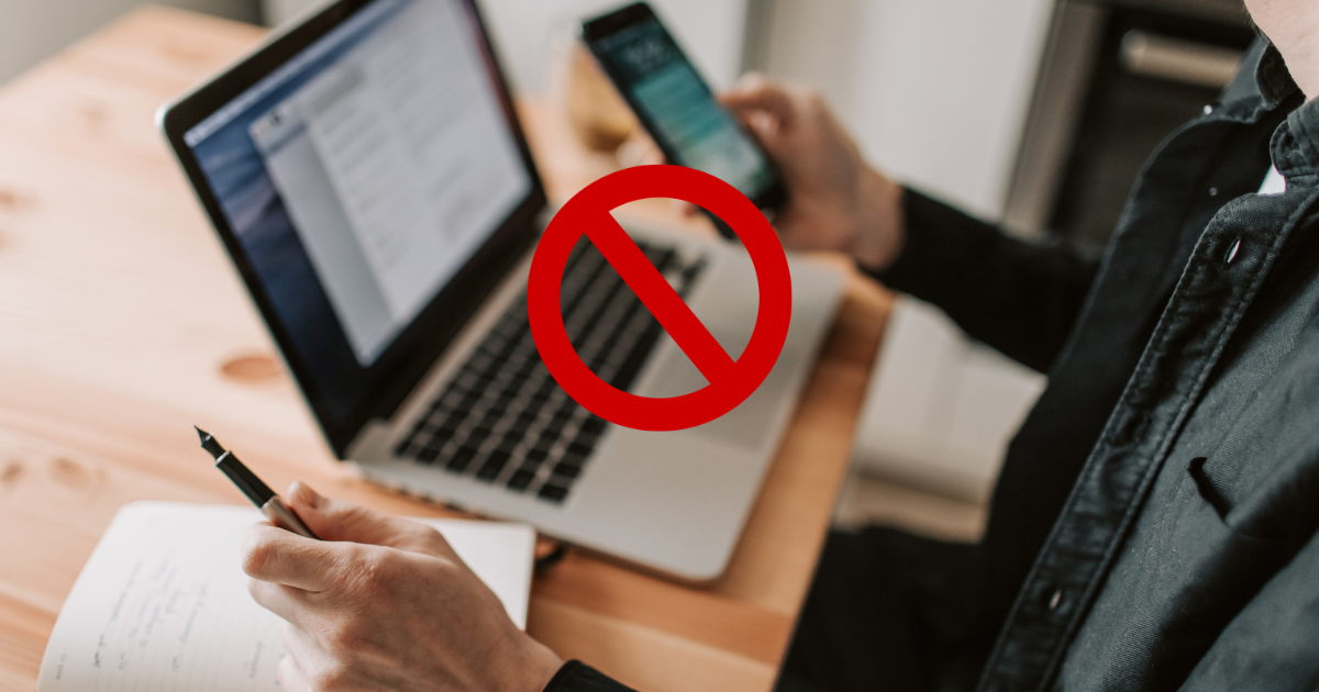 Tránh làm việc riêng trong giờ học