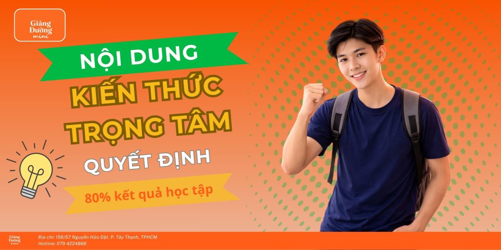 Nội dung kiến thức trọng tâm cho học sinh