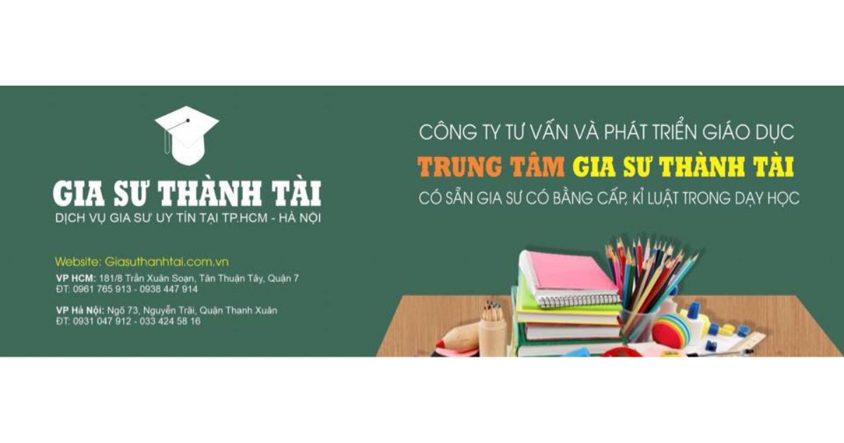 Trung tâm gia sư uy tín Thành Tài