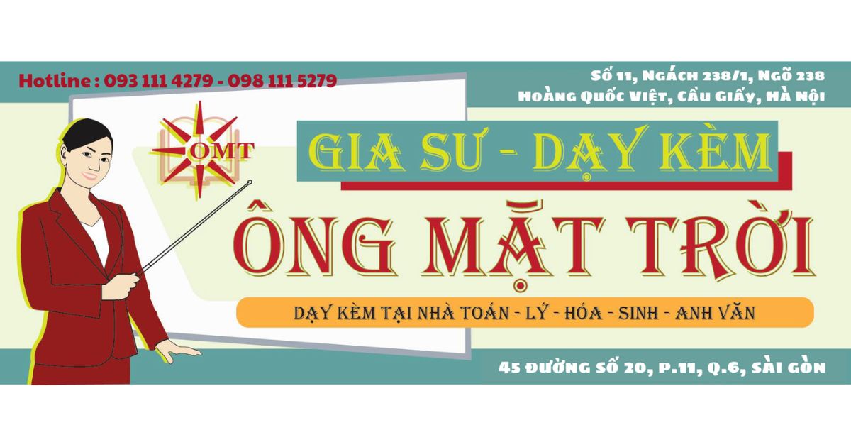 Trung tâm gia sư uy tín Ông Mặt Trời
