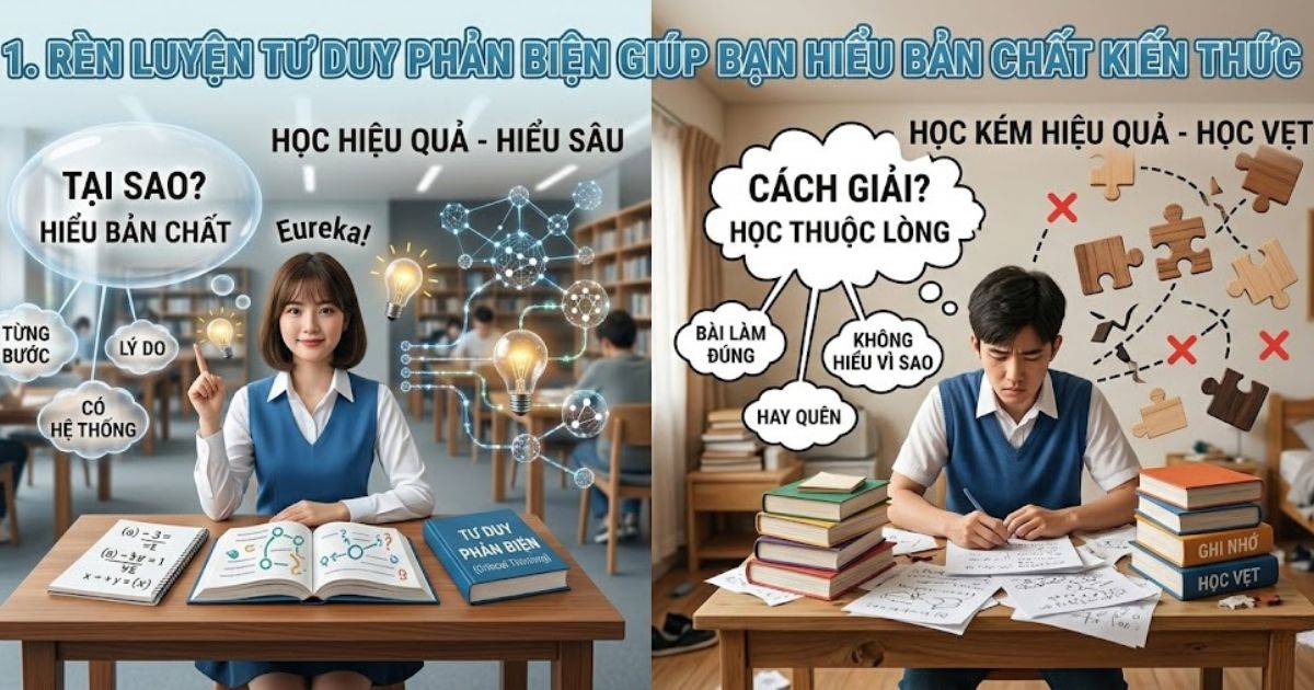 Rèn luyện tư duy phản biện giúp hiểu bản chất kiến thức