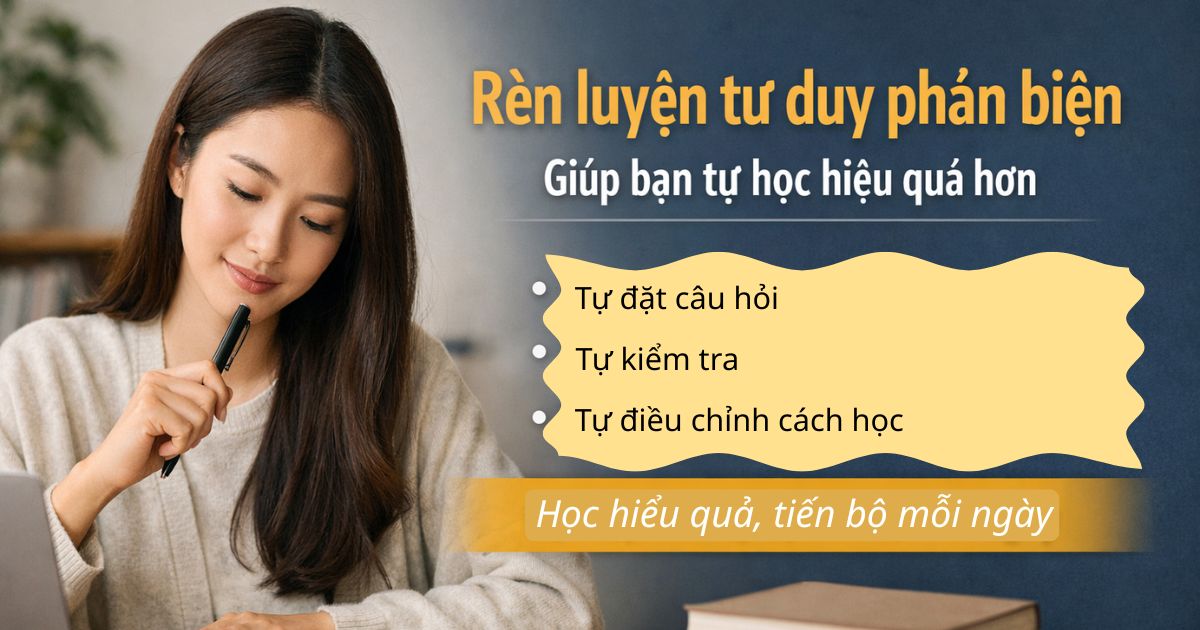 Rèn luyện tư duy phản biện giúp bạn tự học hiệu quả hơn